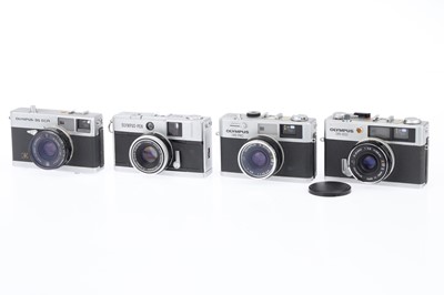 Lot 111 - A Group of Olympus 35mm Cameras