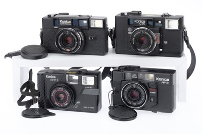 Lot 39 - A Group of Konica Auto Focus Compact Cameras