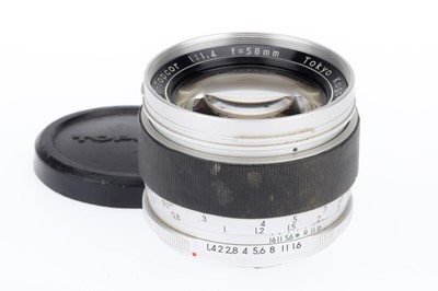 Lot 307 - A Tokyo Kogaku RE.Auto-Topcor f/1.4 58mm Lens