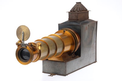 Lot 628 - Brass and Tinplate Magic Lantern