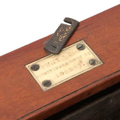 Lot 199 - A Swift & Son Simple 4x5" Mahogany Tailboard Camera