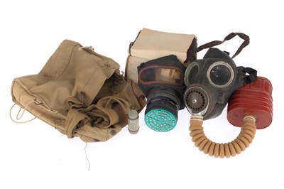 Lot 791 - WWII English Gas Masks