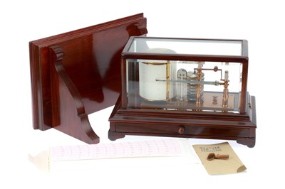 Lot 261 - Aneroid Barograph With Plinth By Negretti & Zambra
