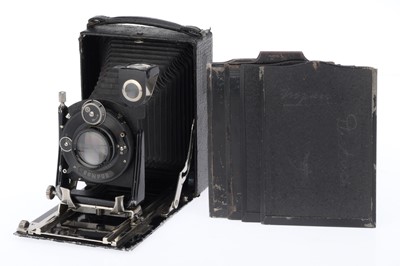 Lot 181 - A 9x12cm Folding Plate Camera