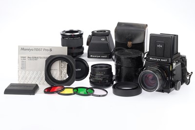 Lot 107 - A Mamiya RB67 Medium Format Camera Outfit