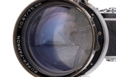 Lot 313 - A Farrand Super-Farron f/0.87 75mm Lens