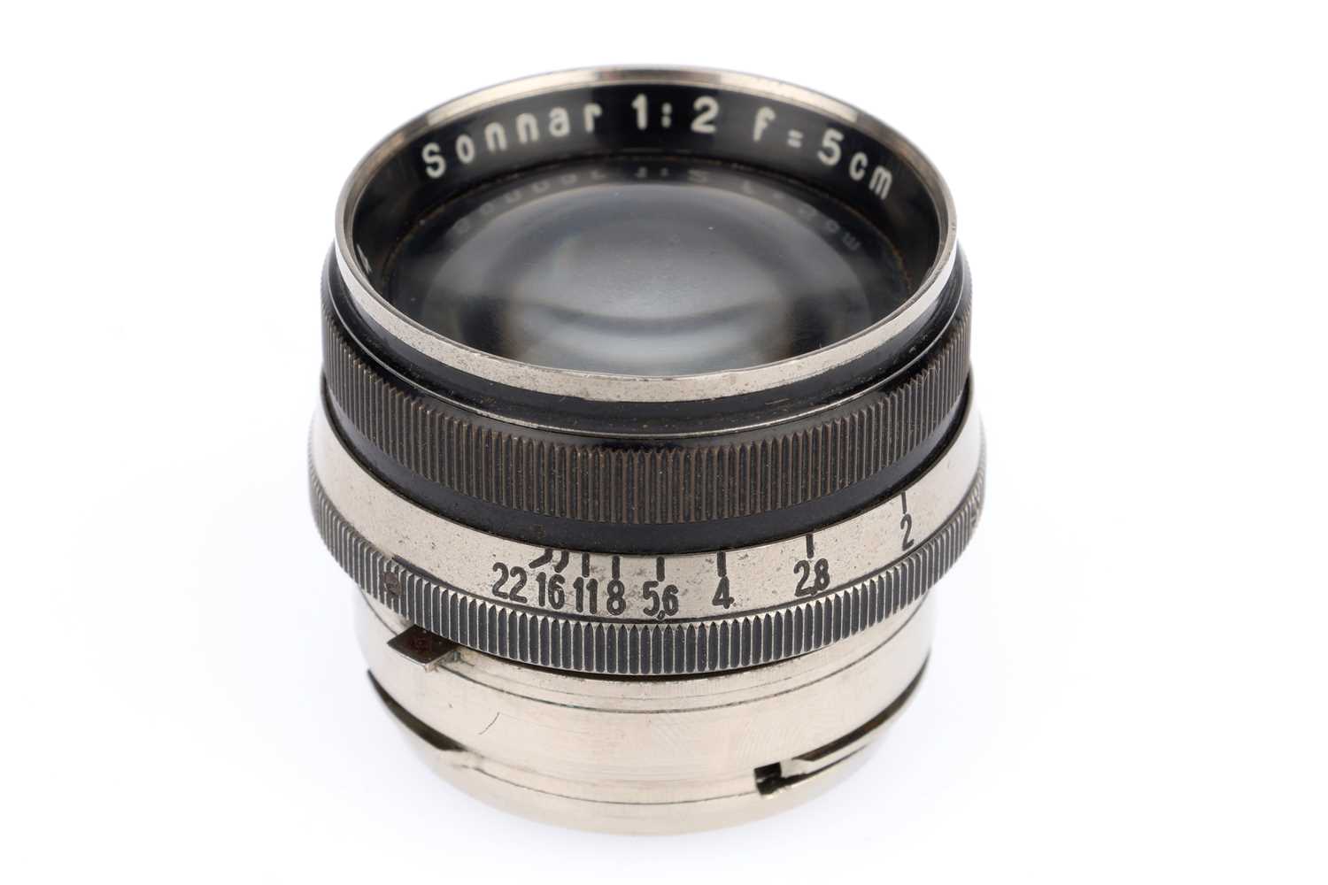 Lot 193 - A Carl Zeiss Jena Sonnar f⁄2 5cm Camera Lens,