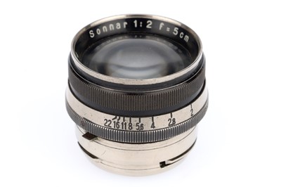 Lot 193 - A Carl Zeiss Jena Sonnar f/2 5cm Camera Lens