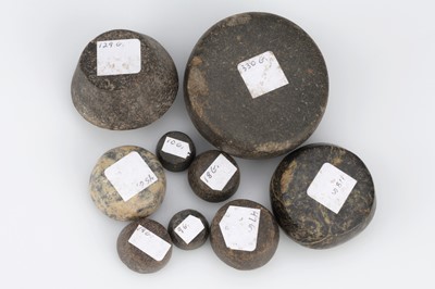 Lot 302 - 9 Egyptian stone weights