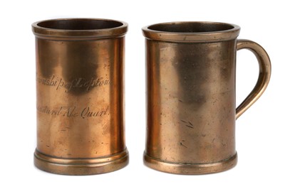 Lot 306 - Georgian Bronze Standard Ale Quart Measures