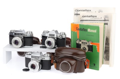 Lot 211 - A Trio of Zeiss Ikon Contaflex Cameras