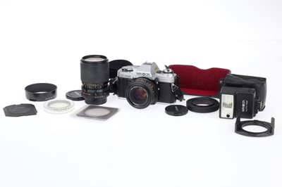 Lot 140 - A Minolta X-300 35mm SLR Camera Outfit