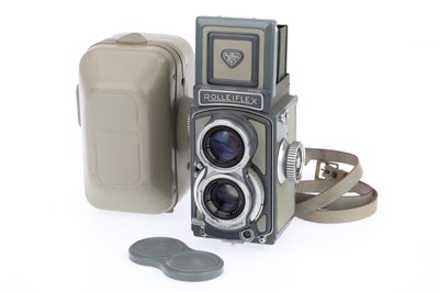 Lot 114 - A Rollei Rolleiflex Grey Baby TLR Camera