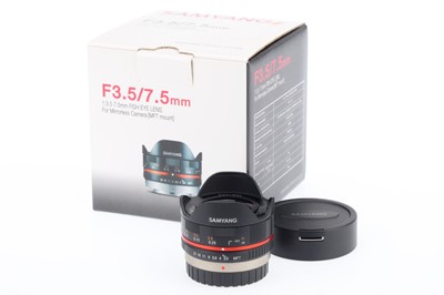 Lot 215 - A Samyang f/3.5 7.5mm Fish-Eye Lens