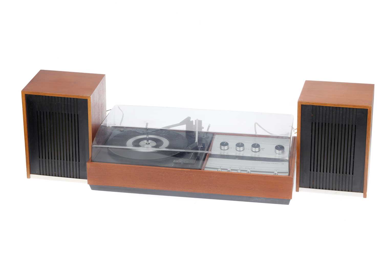 Lot 482 - A Van Der Molen Record Player and Speakers.