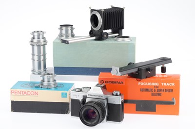 Lot 55 - A Pentacon MTL3 35mm SLR and Accessories