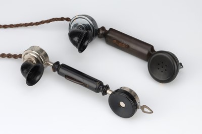 Lot 387 - A Pair of Ericsson Skeleton Telephone Handsets
