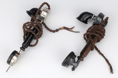 Lot 387 - A Pair of Ericsson Skeleton Telephone Handsets
