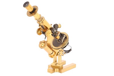Lot 11 - A Fine Petrological Microscope By Ross