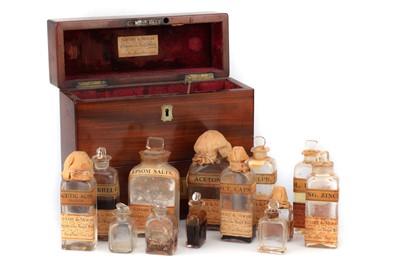 Lot 100 - Victorian Domestic Medicine / Apothecary Chest