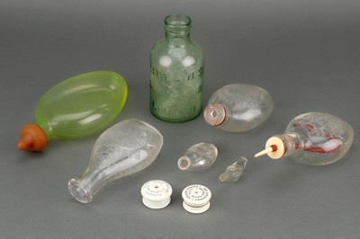 Lot 194 - A Collection of Glass Infant Feeders & Bottles