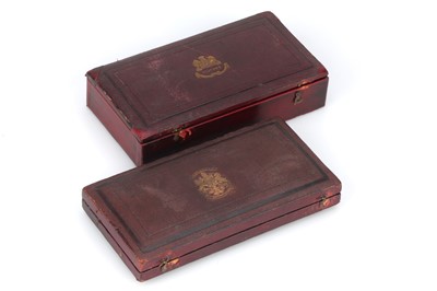 Lot 528 - Cased Set of 7 Tinted Stereo Daguerrotype Images, Claudet