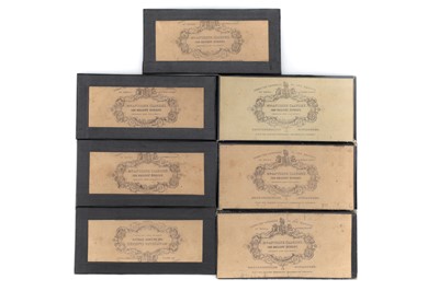 Lot 528 - Cased Set of 7 Tinted Stereo Daguerrotype Images, Claudet