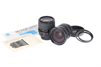 Lot 181 - A Pair of Minolta MD Zoom Lenses