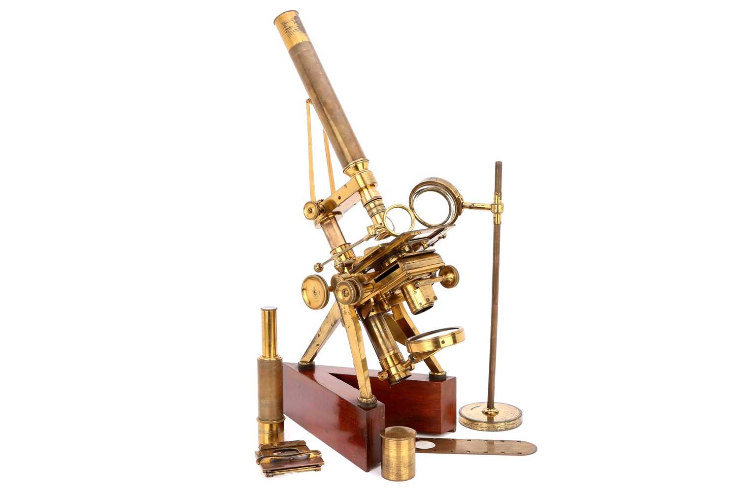 Lot 12 - A Powell & Lealand No.3 Microscope Outfit