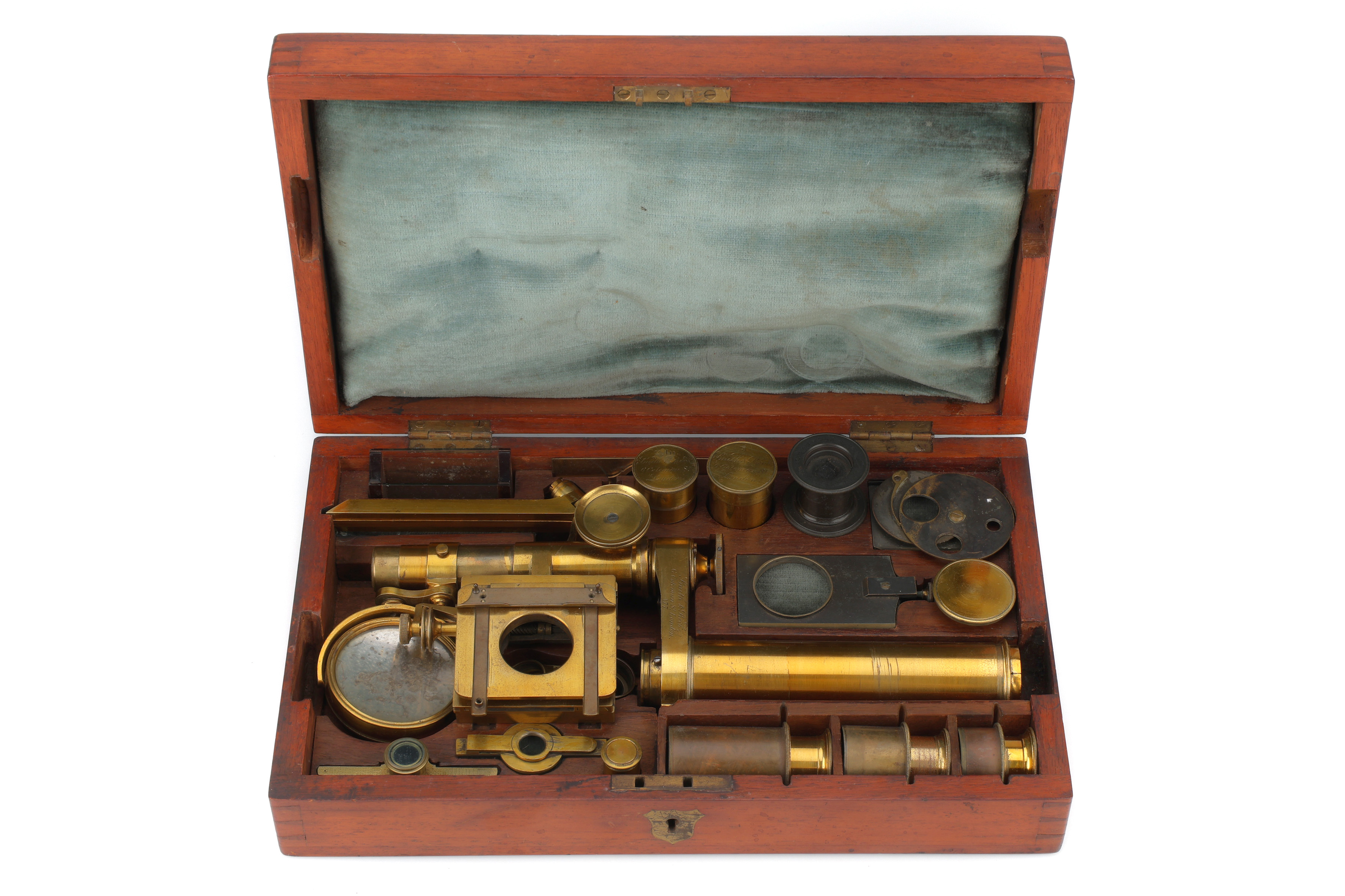First Backer Microscope Lot 225 - The First Folding Microscope by Smith & Beck,