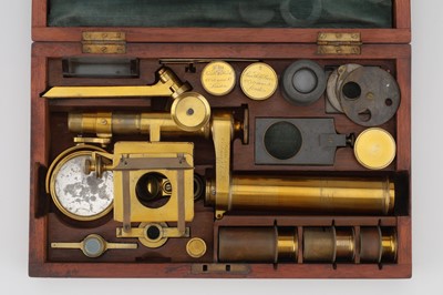 Lot 225 - The First Folding Microscope by Smith & Beck, 1847/8