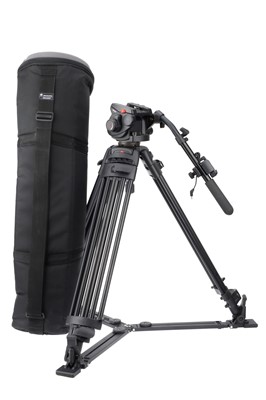 Lot 129 - A Manfrotto 525MVB Studio Tripod with 503HDV Head