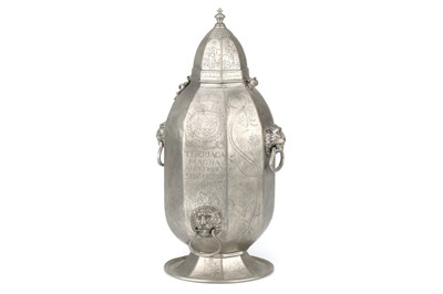 Lot 118 - Apothecary Pewter Theriaca Vessel