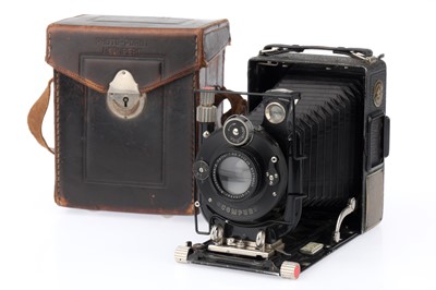 Lot 126 - A Voigtlander Bergheil 6.5x9cm Folding plate Camera