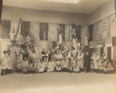 Lot 478 - Group Photograph of Students in Commercial Painting and Sign Writing