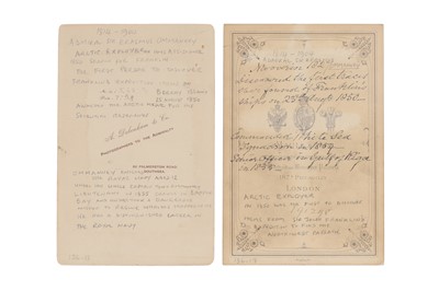 Lot 466 - Ommanney, Erasmus, Arctic Explorer