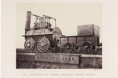 Lot 468 - Frith, Francis, No. 1 Locomotive & Tender, Darlington Railway