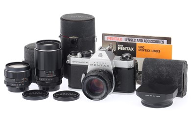 Lot 160 - An Asahi Pentax Spotmatic F Camera Outfit