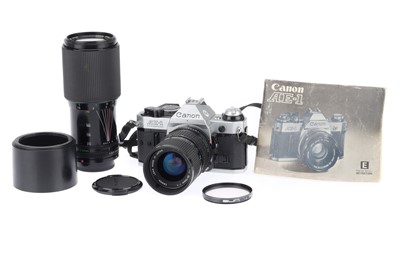 Lot 139 - A Canon AE-1 35mm SLR Camera Outfit