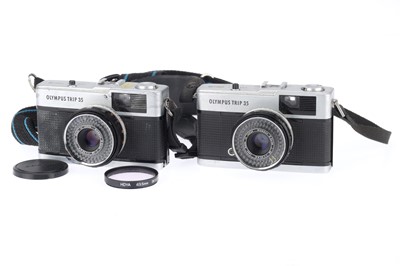 Lot 159 - A Pair of Olympus Trip 35 Compact Half Frame Cameras