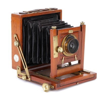 Lot 206 - A Taylor Drug Co. Albion Quarter Plate Mahogany Field Camera