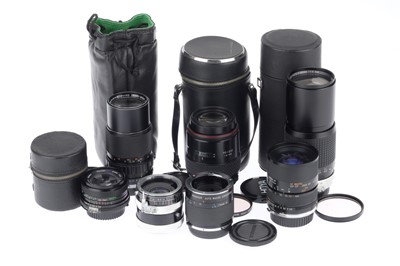 Lot 220 - A Selection of 35mm Camera Lenses