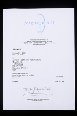 Lot 586 - Letters Between Timothy F. Hill & Steve Jobs of Apple Inc