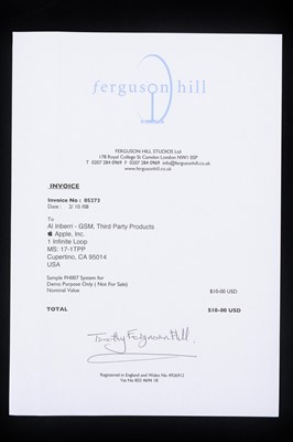 Lot 586 - Letters Between Timothy F. Hill & Steve Jobs of Apple Inc