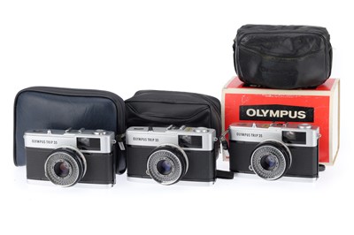 Lot 324 - A Trio of Olympus Trip 35 Film Cameras