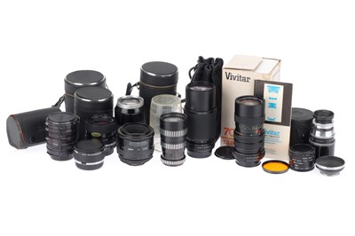 Lot 219 - A Selection of Camera Lenses