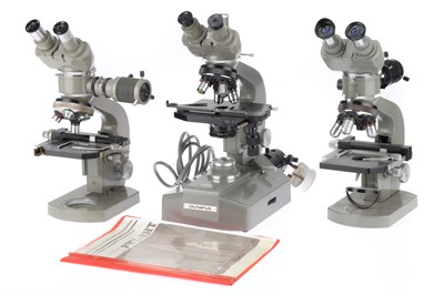 Lot 408 - Classic Olympus Microscopes