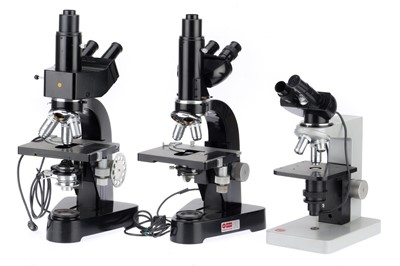 Lot 419 - Classic Microscopy, Leitz Wetzlar Binocular Microscopes