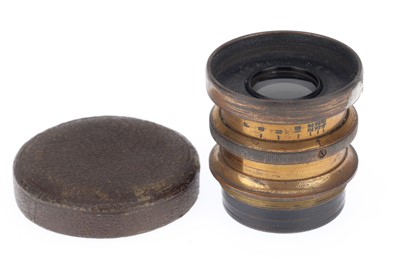 Lot 247 - A Beck Symmetrical f/8-f/45 Brass Lens