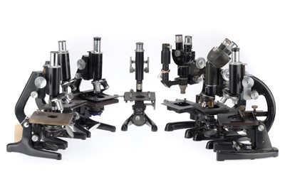 Lot 415 - Classic Microscopy, Large Collection of Microscopes